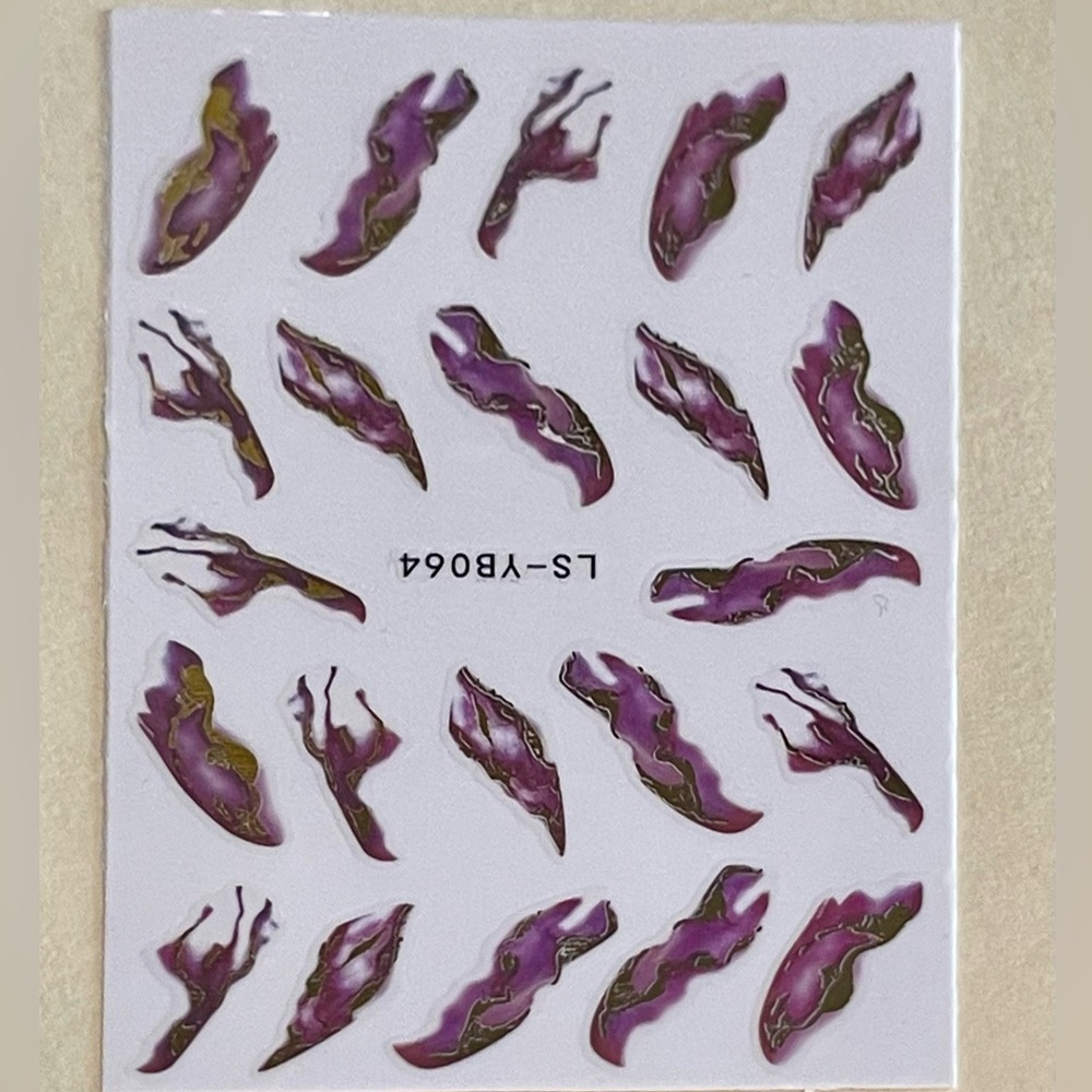 Colorful Marble Style Nail Sticker Set - Picture 14 of 16